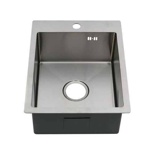 Кухонная мойка Melana ProfLine MLN-R4050H+коландер 40х50 цвет серый поверхность матовая - фото 5