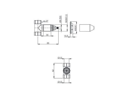 Внутренняя часть к смесителю с гигиеническим душем Fima Carlo Frattini F2645*** - фото 2
