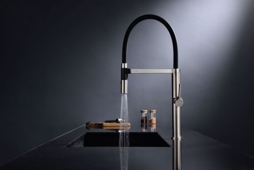 Смеситель для кухни Paulmark LEADER Le214101-BS на мойку никель - фото 4