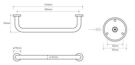 Поручень Bemeta Omega 102307052