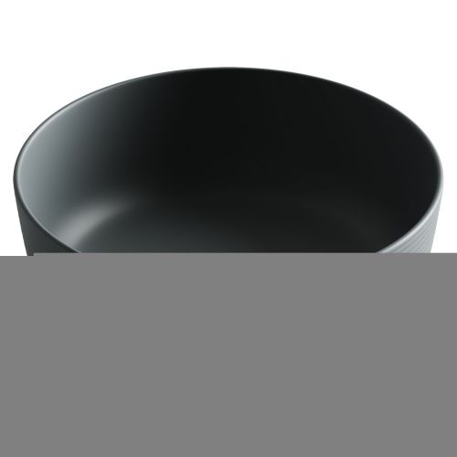 Раковина из сантехнического фарфора Ceramica Nova ELEMENT CN6073MDH 40х40 накладная цвет черный без отверстий под смеситель - фото 2