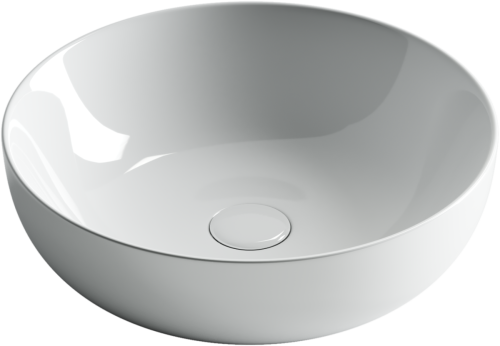 Раковина из сантехнического фарфора Ceramica Nova ELEMENT CN5024 40х40 накладная цвет белый без отверстий под смеситель - фото 2