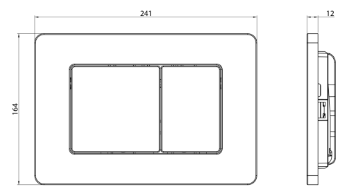 Клавиша смыва механическая CHARUS Robusto FP.310.MB.05 цвет черный - фото 2