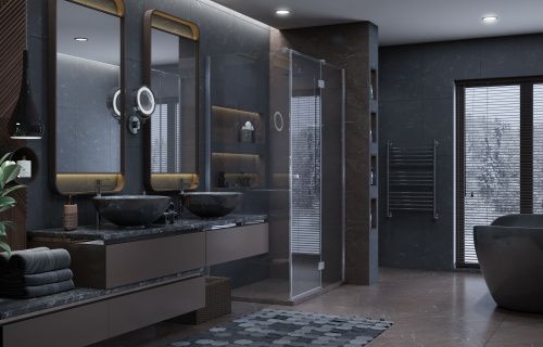 Душевой уголок Ambassador Diamond 12011104R 120х80 стекло прозрачное профиль хром без поддона - фото 3