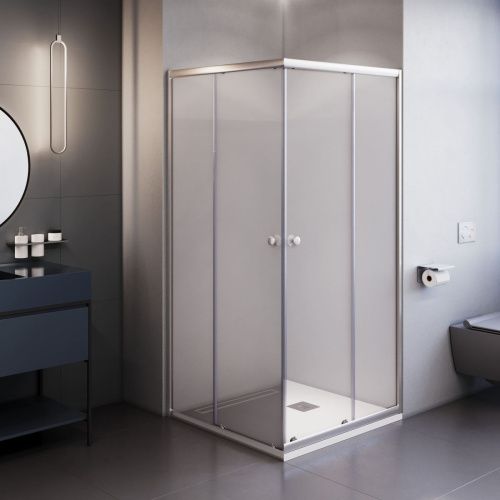 Душевой уголок RGW Dolphin 28912699-11 90х90 стекло прозрачное профиль хром без поддона - фото 3