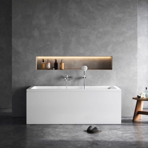 Ванна акриловая Am.Pm Gem W93A-160-070W-A 160х70 пристенная прямоугольная без каркаса - фото 4