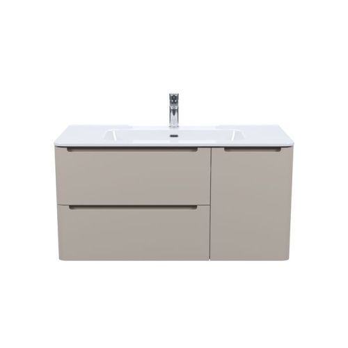 Тумба с раковиной Iddis Edifice EDI10C0i95K 100х50 подвесная цвет бежевый - фото 2