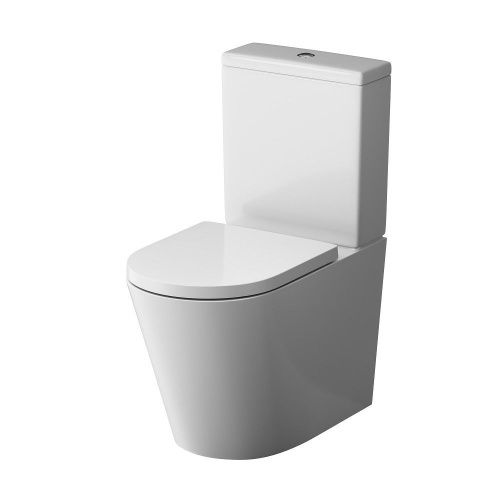 Унитаз напольный с бачком Am.Pm Func C8F8600SC белый с сиденьем микролифт безободковый каскадный смыв - фото 2