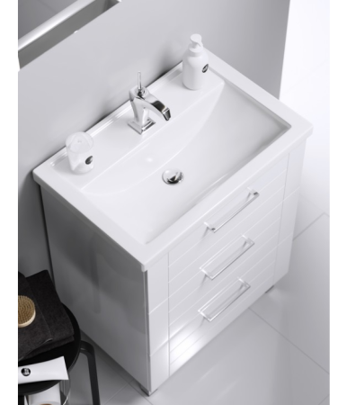 Тумба под раковину Aqwella Y MAN01083 80х50 напольная цвет белый