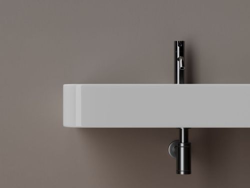 Раковина из сантехнического фарфора Ceramica Nova AURA CN2006 80х50 подвесная цвет белый 1 отверстие под смеситель - фото 5