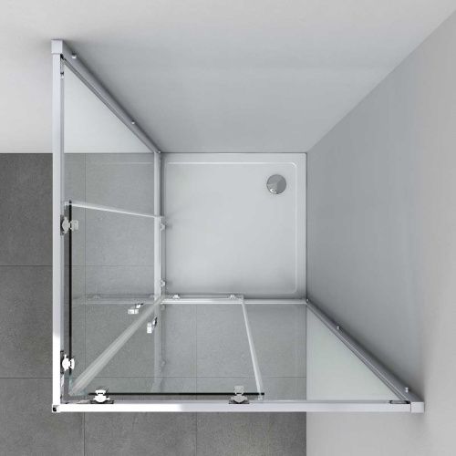 Душевой уголок Vincea Alpha VSS-3AL100MT 100х100 стекло текстурное профиль хром без поддона - фото 5