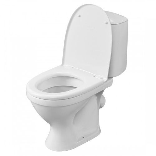 Унитаз-компакт напольный с бачком Santeri Соната 1P2062S0000BF белый с сиденьем микролифт каскадный смыв - фото 5