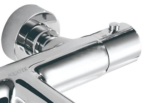 Смеситель для ванны Aquatek ВЕГА AQ1043CR настенный хром с термостатом - фото 2