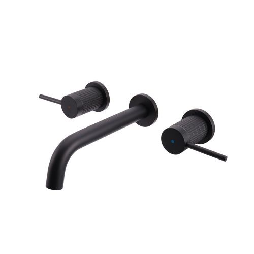 Смеситель для раковины Vincea Groove VBFW-4G1MB встраиваемый в стену черный - фото 3