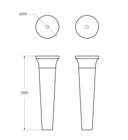 Комплект ножек Cezares IDRA 40438