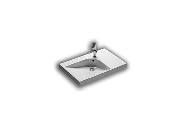 Раковина из сантехнического фаянса Hatria GRANDANGOLO YXF901 80х50 подвесная цвет белый