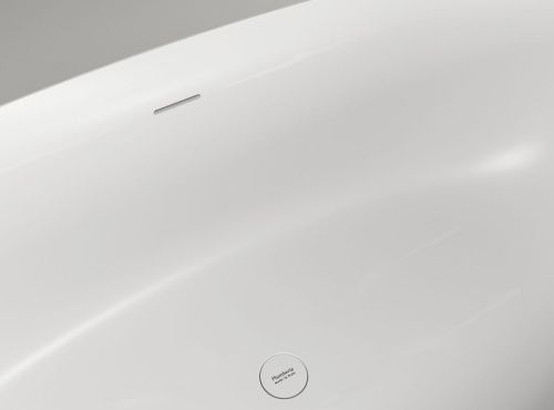 Ванна из искусственного камня Plumberia Selection Veloma VELOMA 170BO 170х75 отдельностоящая овальная с ножками - фото 5