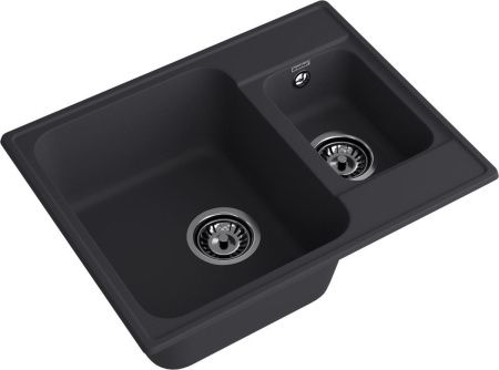 Кухонная мойка Granfest Quarz 09 черный 60х50 цвет черный поверхность матовая