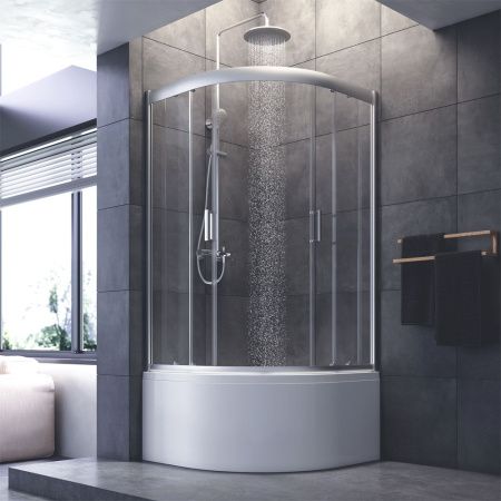 Душевой уголок Am.Pm Gem W90G-401A090WT 90х90 стекло прозрачное профиль хром без поддона