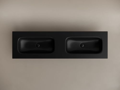 Раковина из сантехнического фарфора Ceramica Nova GRACE CN7023MBwx 160х50 накладная цвет черный - фото 3