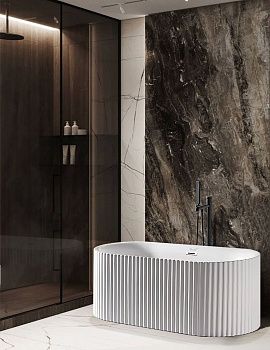 Ванна акриловая Cerutti SPA CT9330 170х75 отдельностоящая овальная с ножками