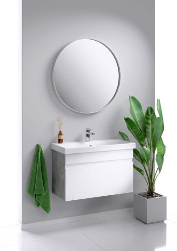 Тумба под раковину Aqwella Y SRT0108BS 80х40 подвесная цвет серый - фото 2