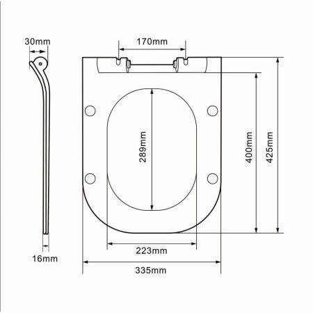 Сиденье для унитаза Orange C02-003w