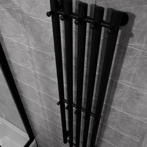 Полотенцесушитель электрический Altasan Арго Арго12027ЧМ 25х120 черный - фото 3