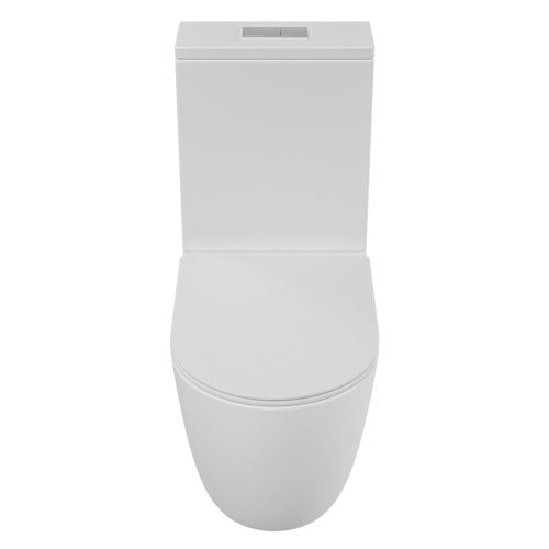 Унитаз напольный с бачком Grossman Торнадо GR-4494MSQ белый с сиденьем микролифт безободковый смыв торнадо - фото 2