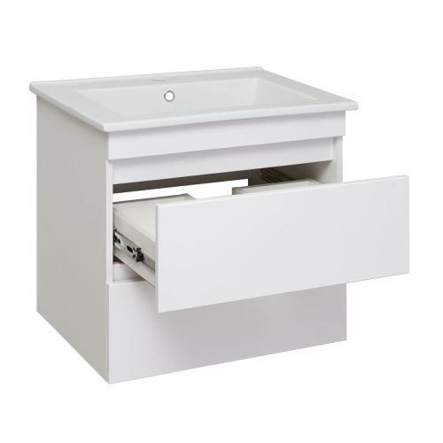 Тумба под раковину Runo Манхэттен 00-00001046 60х50 подвесная цвет белый - фото 2