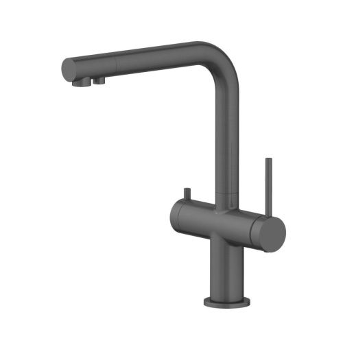 Смеситель для кухни Aquatek Европа AQ1385BGM на мойку вороненая сталь