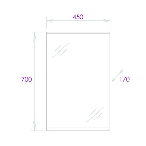 Зеркало с подсветкой Onika Коралл 204501 50х70 подвесное - фото 4