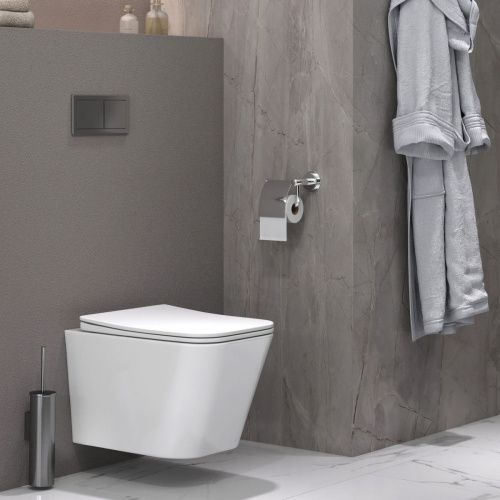 Унитаз подвесной Taliente Correto Tornado 3 CR55003 белый с сиденьем микролифт безободковый смыв торнадо - фото 4