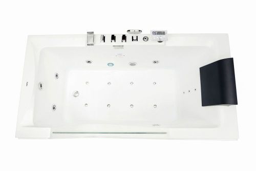 Ванна акриловая гидромассажная Gemy G9055 K L 181х90 пристенная прямоугольная с каркасом - фото 2