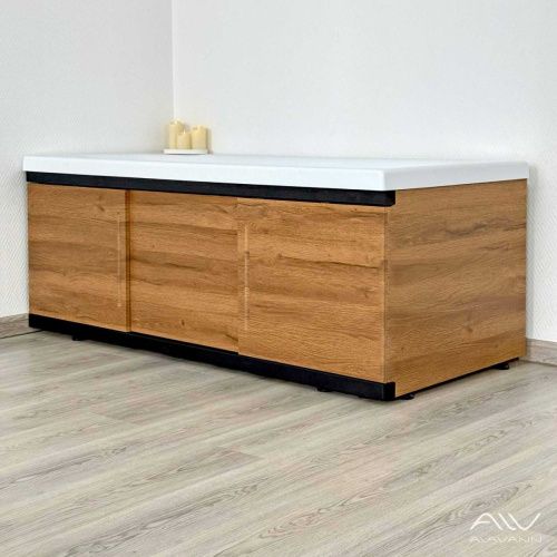Экран под ванну Alavann Alt 170 см ALV1203002 фронтальный МДФ раздвижной коричневый - фото 4