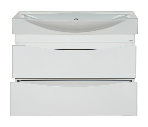 Тумба под раковину Misty Элвис П-Элв01085-0112ЯПо 80х40 подвесная цвет белый - фото 2