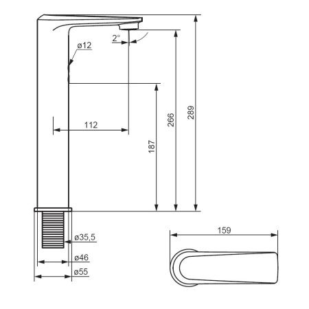 Смеситель Damixa Jupiter 770280300 на раковину черный