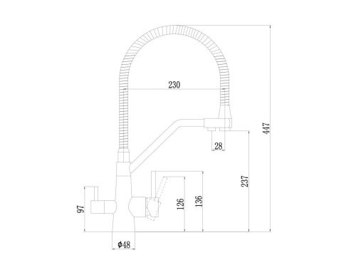 Смеситель для кухни Fmark FS0762C на мойку бронза - фото 2