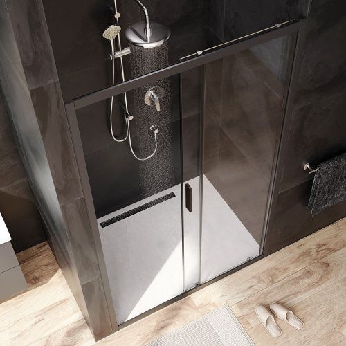 Душевая дверь Am.Pm Gem W90G-120-1-195BT 120х195 стекло прозрачное профиль черный - фото 3