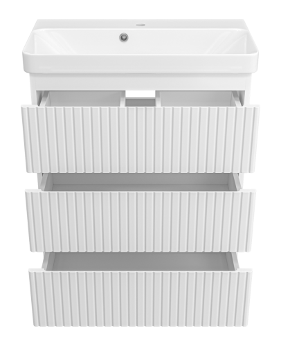 Тумба под раковину Brevita Victory VIC-07070-0103Я 70х40 напольная цвет белый - фото 3