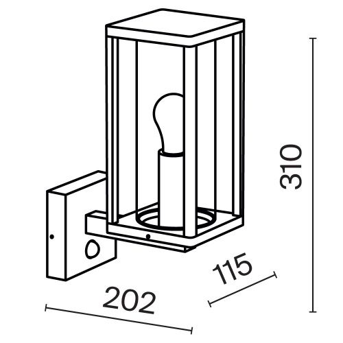 Бра Maytoni Outdoor Cell O452WL-01GFSR - фото 2