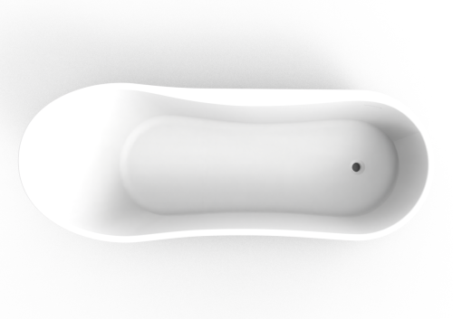 Ванна из искусственного камня Timo KIRSTI KIRSTI1785L 180х75 отдельностоящая овальная - фото 2