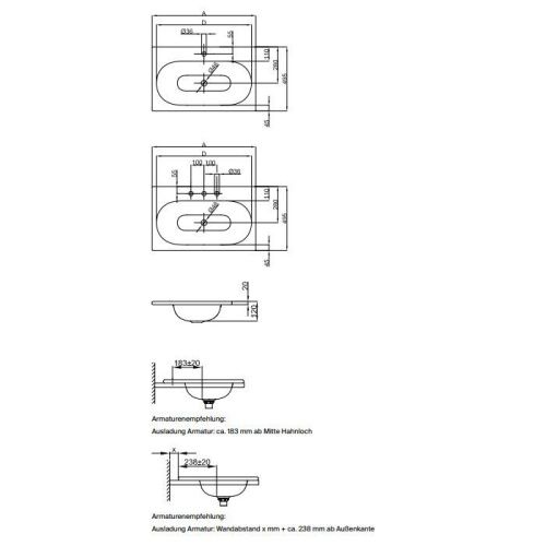 Раковина из нержавеющей стали Bette Comodo A215-000 60 см встраиваемая цвет белый без отверстий под смеситель - фото 2