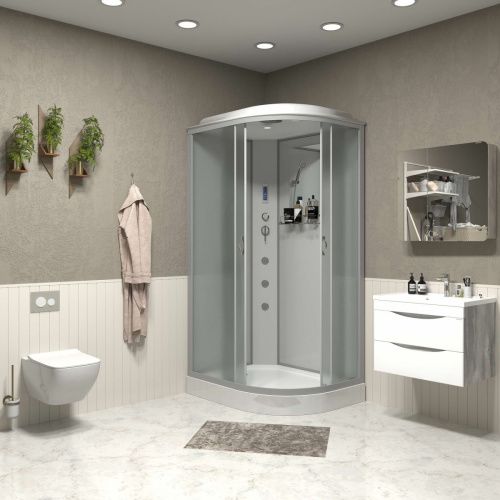 Душевая кабина Niagara Classic 33121423LF 120х80 асимметричная с крышей ориентация левая - фото 3