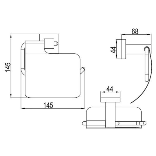 Бумагодержатель Timo Selene 10042/00 - фото 2