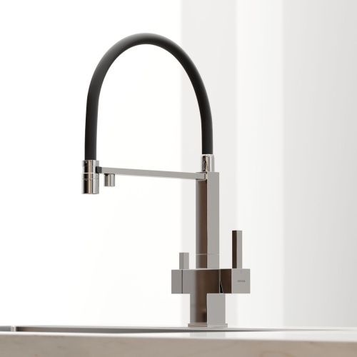 Смеситель для кухни Sancos Moro SC4006CH на мойку черный/хром - фото 4