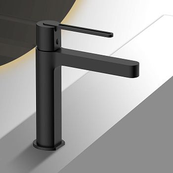 Смеситель Vincea Rondo VBF-1R1MB на раковину черный