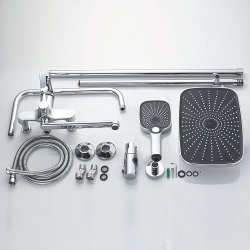 Душевая стойка Shevanik S6236 настенная цвет хром - фото 5