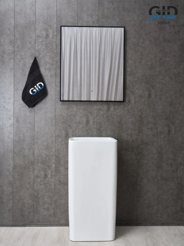 Раковина керамическая Gid Autonomo 81119 40х40 напольная цвет белый без отверстий под смеситель - фото 3