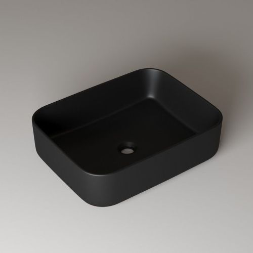 Раковина керамическая Iddis Bridge BRIBM05i27 50х40 накладная цвет черный без отверстий под смеситель - фото 4